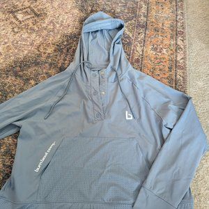 Burn Boot Camp Soft Cropped Quarter Button Hoodie | Size Medium